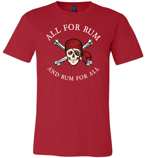 Pirate All For Rum Canvas