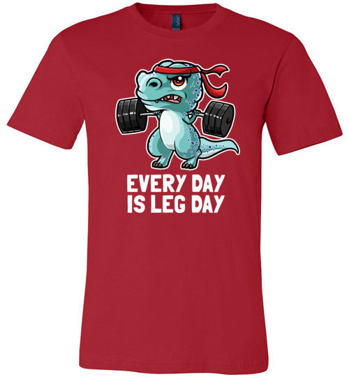 T-Rex Workout Every Day Is Leg Day Canvas