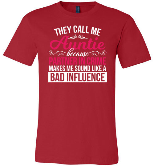 Auntie Partner In Crime Canvas