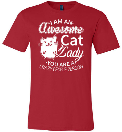 Awesome Cat Lady Canvas