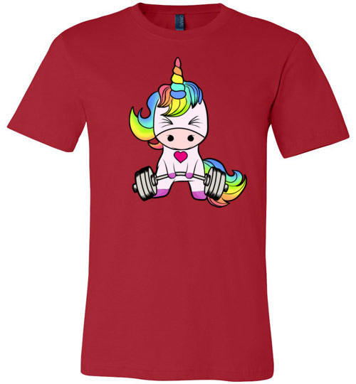 Unicorn Weightlifting Gym Canvas