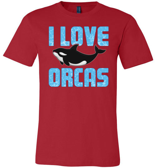I Love Orcas Canvas