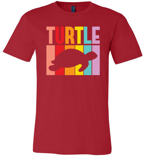 Sea Turtle Retro Canvas