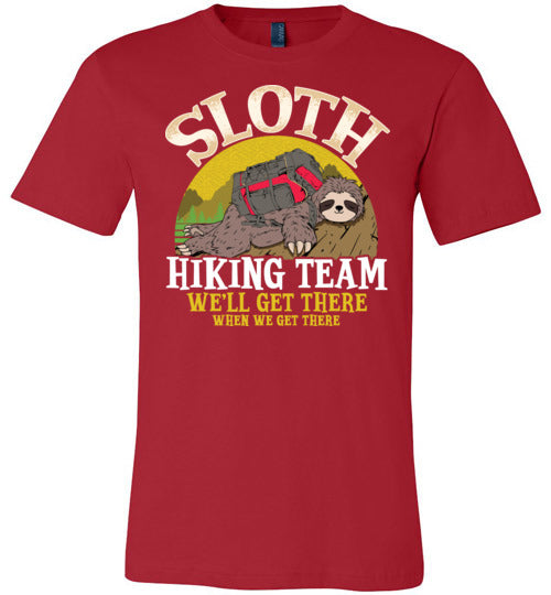 Sloth Hiking Team Canvas