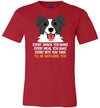 Border Collie Every Snack Canvas