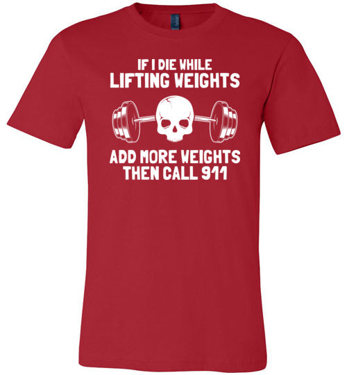 Lifting Weights Die Canvas