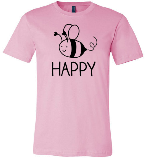 Bee Happy Light Shirts Canvas
