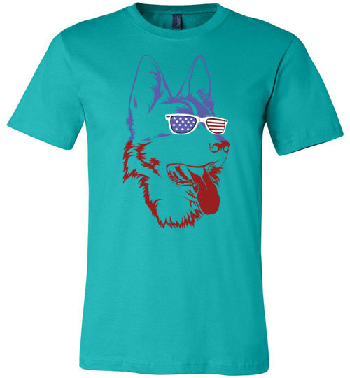 German Shepherd American Sunglasses Canvas