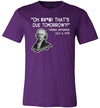 Thomas Jefferson Due Date Canvas