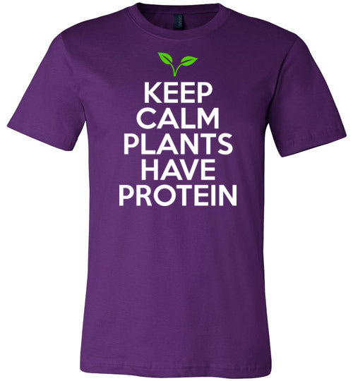 Keep Calm Plants Have Protein Canvas