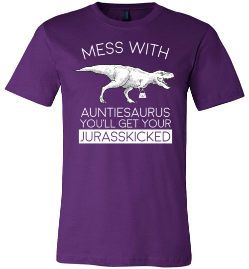 Auntiesaurus Jurasskicked Canvas