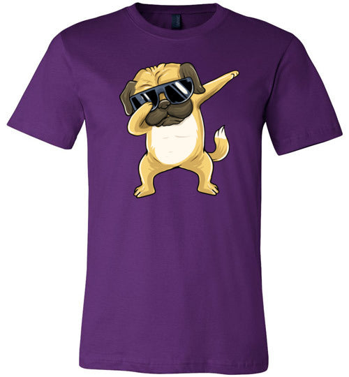 Dabbing Pug With Sunglasses Canvas