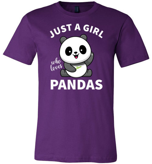 Just a Girl Who Loves Pandas Canvas
