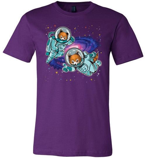 Red Pandas In Space Canvas