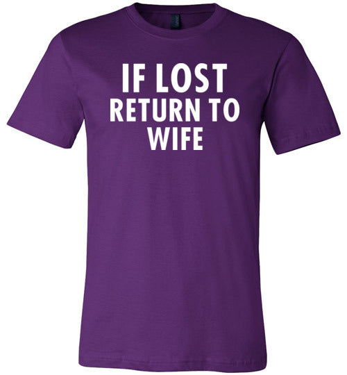 If Lost Return To Wife Canvas