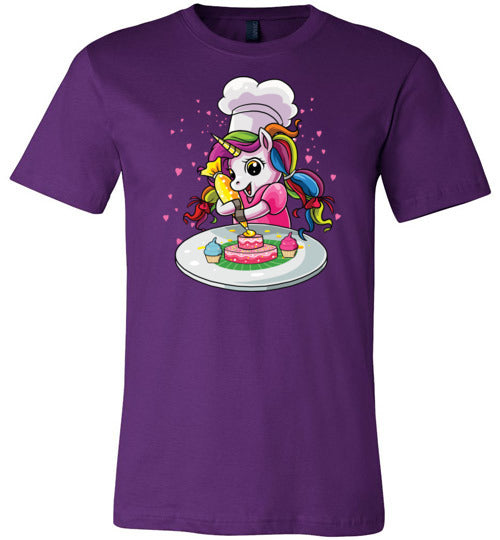 Unicorn Baking Cupcakes Canvas