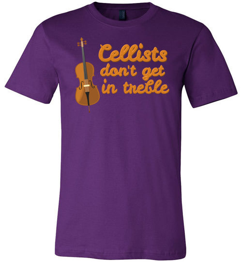 Cellists Dont Get In Treble Canvas