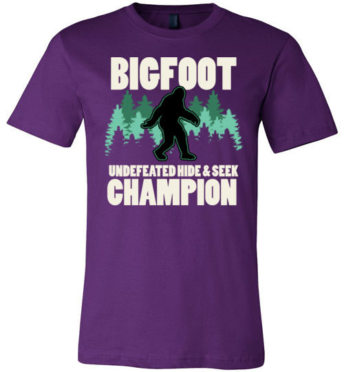 Bigfoot Hide And Seek Champion Canvas