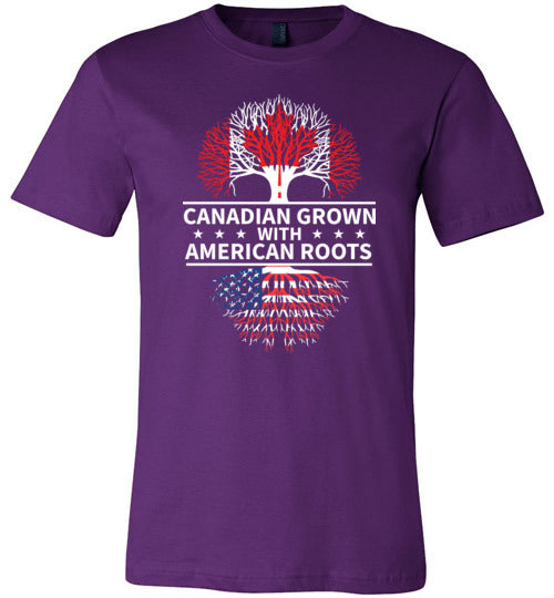Canadian Grown with American Roots Canvas