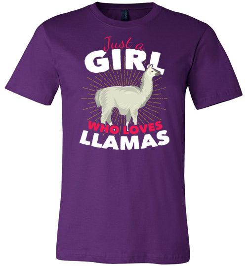 Girl Who Loves Llamas Canvas