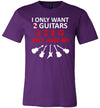 Only Want 2 Guitars Dont Judge Me Canvas