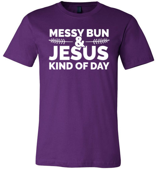 Messy Bun And Jesus Canvas