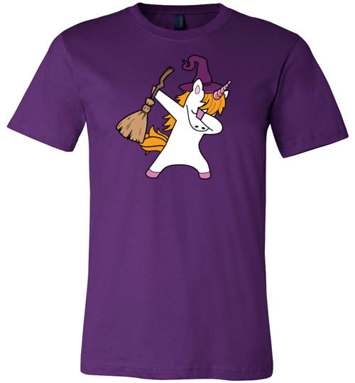 Halloween Witch Unicorn Canvas