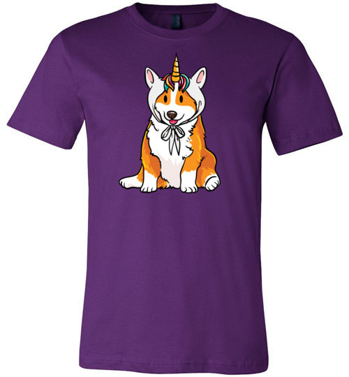 Corgi Unicorn Hat Canvas