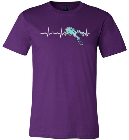 Scuba Heartbeat Canvas