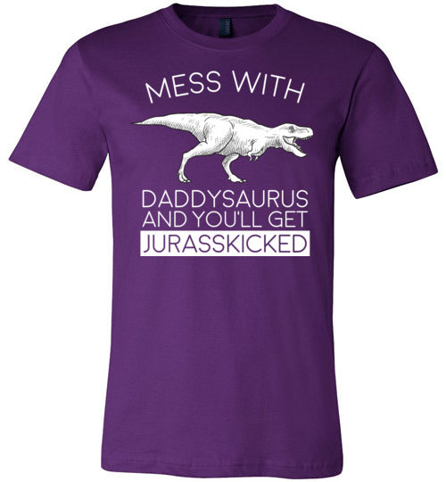 Daddysaurus Jurasskicked Canvas