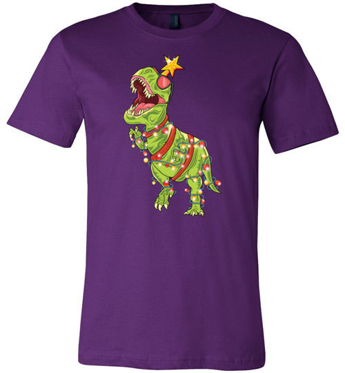 Tree Rex Christmas Canvas