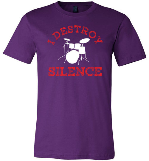 Drummer Destroy Silence Canvas