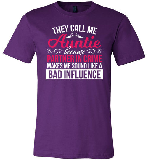 Auntie Partner In Crime Canvas