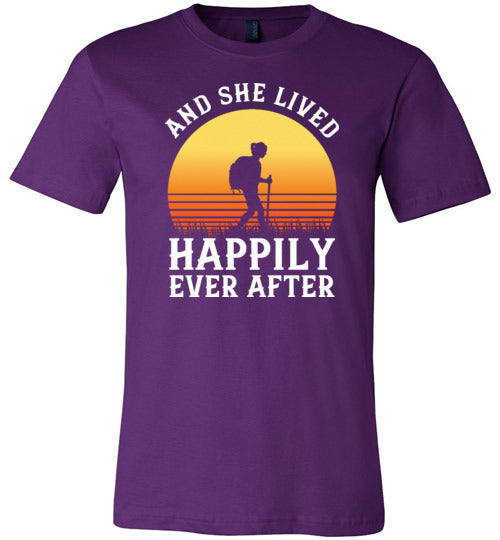 Hiking She Lived Happily Ever After Canvas