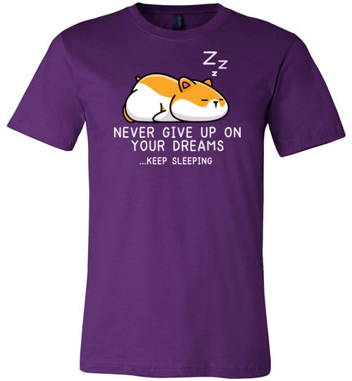 Hamster Never Give Up Dreams Canvas