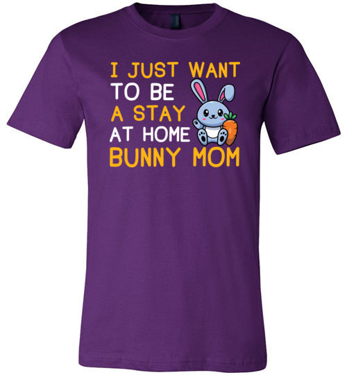 Stay at Home Bunny Mom Canvas