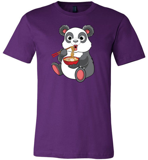 Panda Eating Ramen Canvas