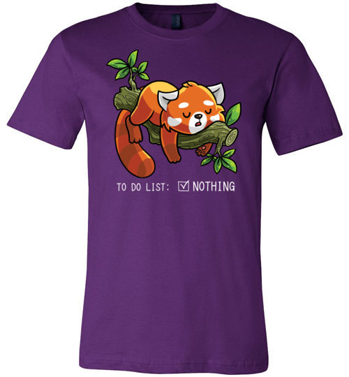 Red Panda To Do List Nothing Canvas