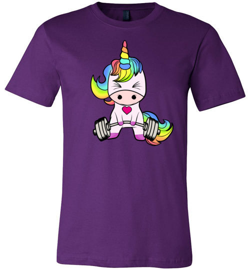 Unicorn Weightlifting Gym Canvas