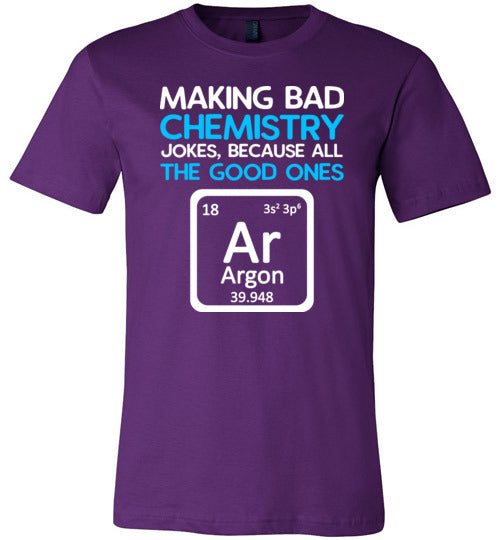 Chemistry Jokes Argon Canvas