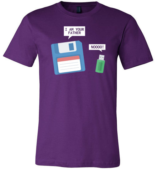 USB Floppy Disk Father Son Canvas