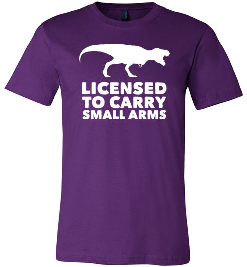 Licensed To Carry Small Arms T-Rex Canvas