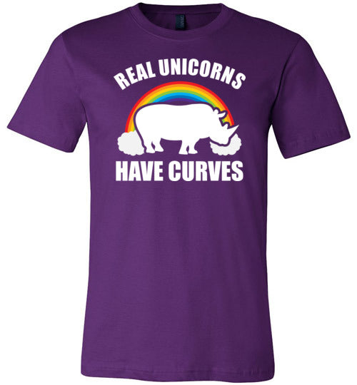 Real Unicorns Have Curves Canvas