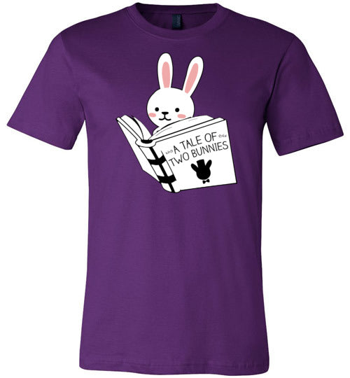 Bunny Reading Tale Of Two Bunnies Canvas