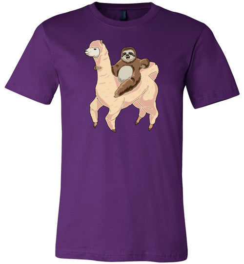 Sloth Riding A Llama Canvas