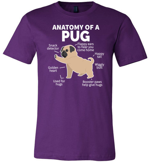 Pug Anatomy Canvas