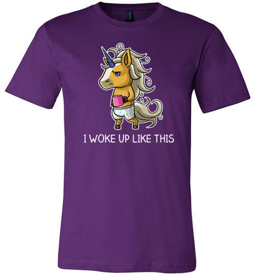 Unicorn Coffee I Woke Up Like This Canvas