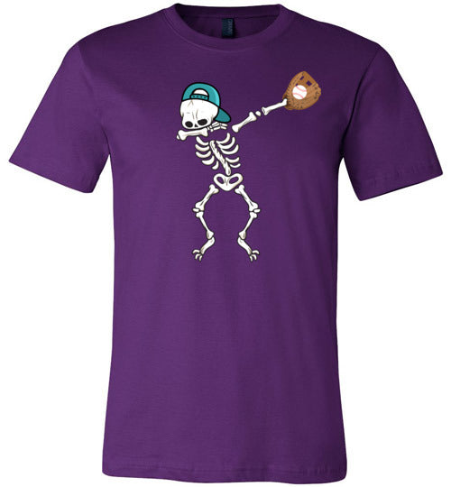 Baseball Dabbing Skeleton Canvas