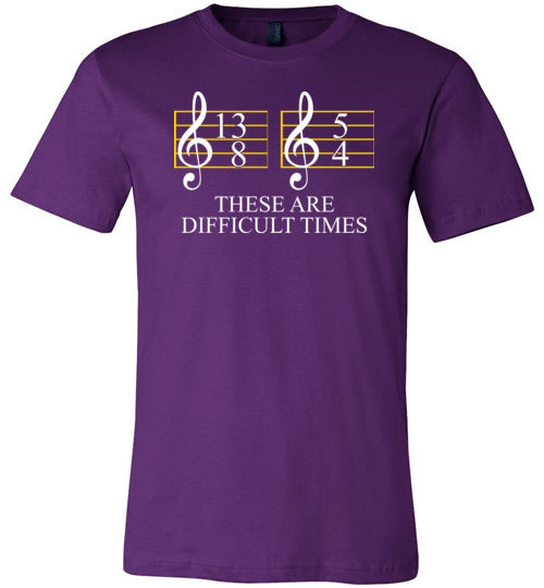 Music These Are Difficult Times Canvas
