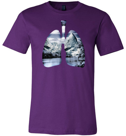 Hiking Nature Lungs Canvas